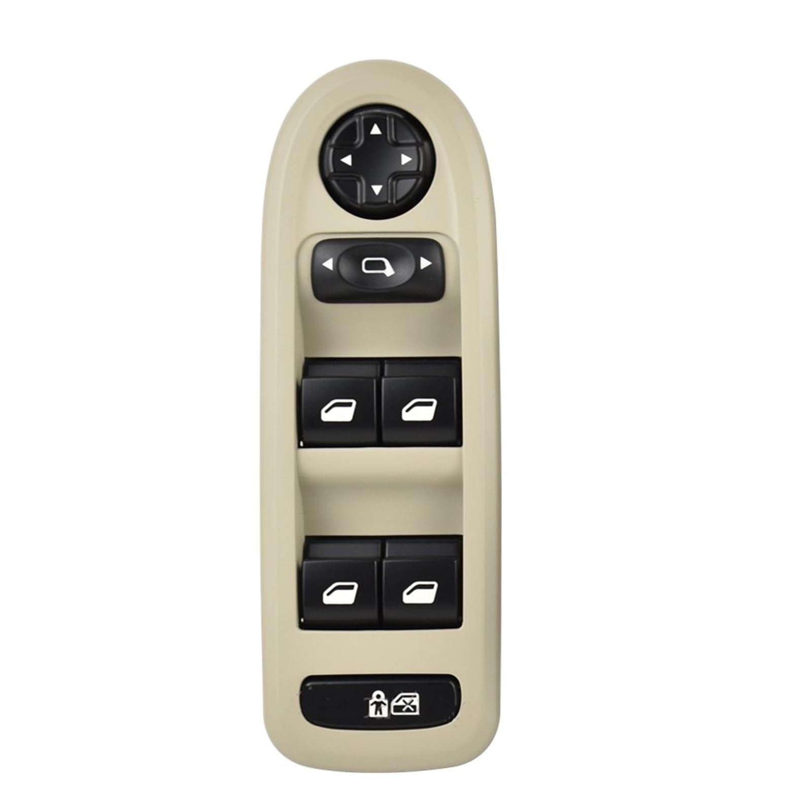 Fensterheber Schalter Für Citroen Für C5 2009 2010 2011 2012 2013 Auto Vorne Links Glas Heber Fensterheber Schalter 96666933ZD 98054508ZD(Beige) von DHDYJSA