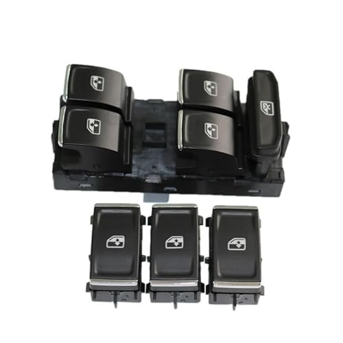 Fensterheber Schalter Für Skoda Für Octavia 2013-2017 Fensterheber Taste Elektrische Power Master Fenster Conytrol Schalter 5E 0 959 857 5E0959857(4PCS Window Switch) von DHDYJSA