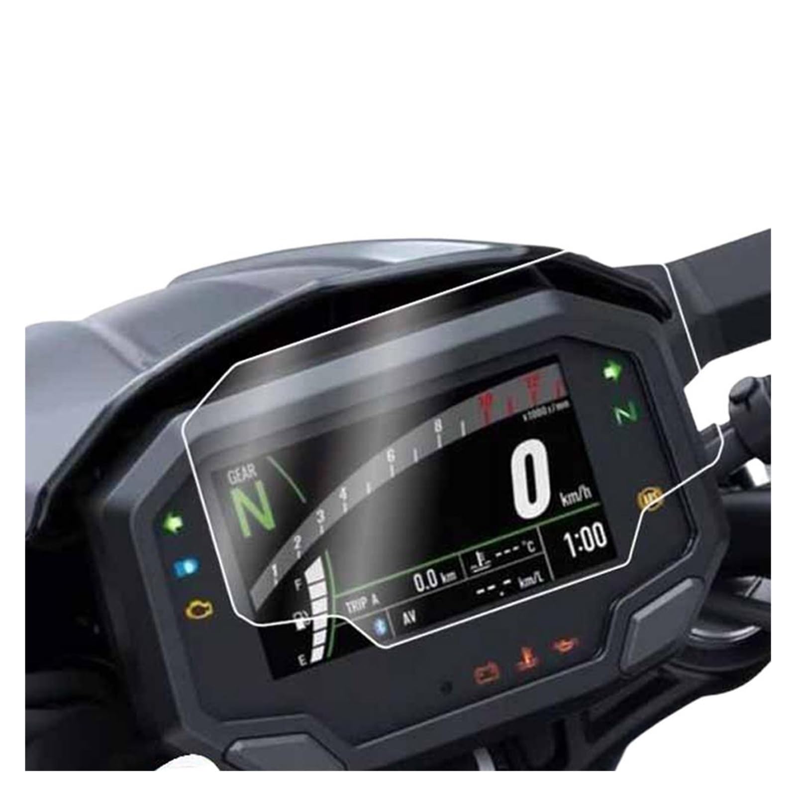 Instrumentenfilm Motorrad Cluster Kratzschutz Film Instrument Dashboard Abdeckung Schutz Für Kawasaki Für Ninja 1000 SX Für ZX-10R Für Z900 Für Z650 Tachoschutzfolie von DHDYJSA