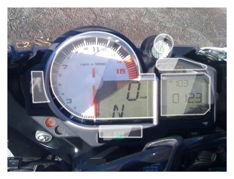 Instrumentenfilm Motorrad Dashboard Screen Protector Anti-Scratch-Film Für S1000R Für S1000RR Für S1000XR 2015 2016 Tachoschutzfolie von DHDYJSA