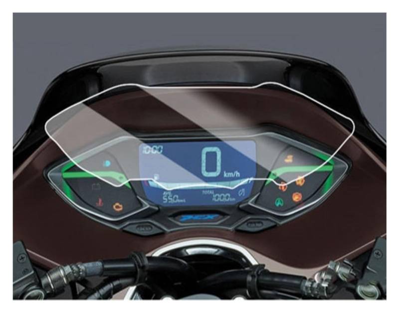 Instrumentenfilm Motorrad Instrument Cluster Scratch Schutz Film Dashboard Screen Protector Für PCX160 Für PCX125 2021 2022 Tachoschutzfolie(2 PCS) von DHDYJSA