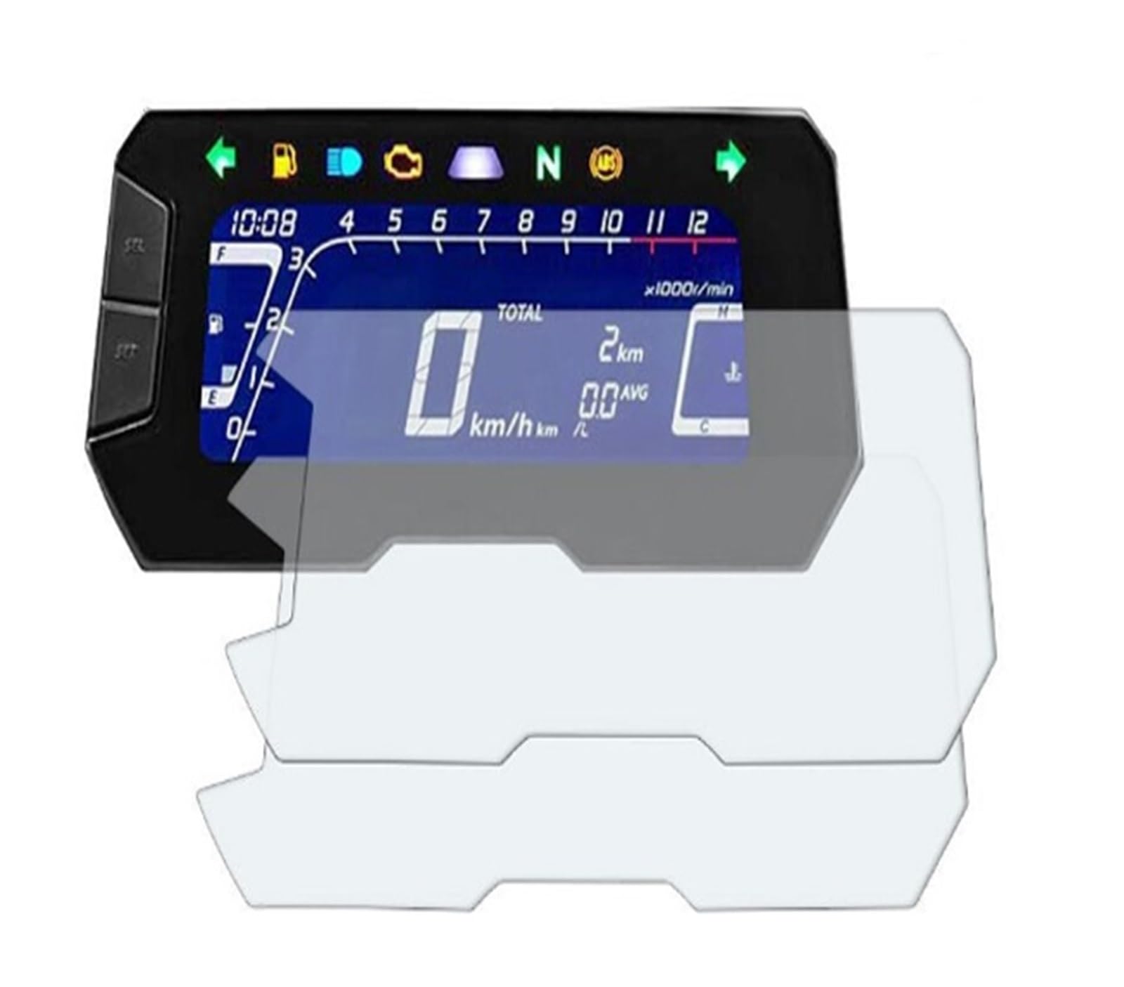 Instrumentenfilm Motorrad Scratch Schutz Film Screen Protector Für CRF300L Für CRF 300L Für Rally Für MSX125 Für MSX 125 2021 2022 Tachoschutzfolie(2 Sets) von DHDYJSA