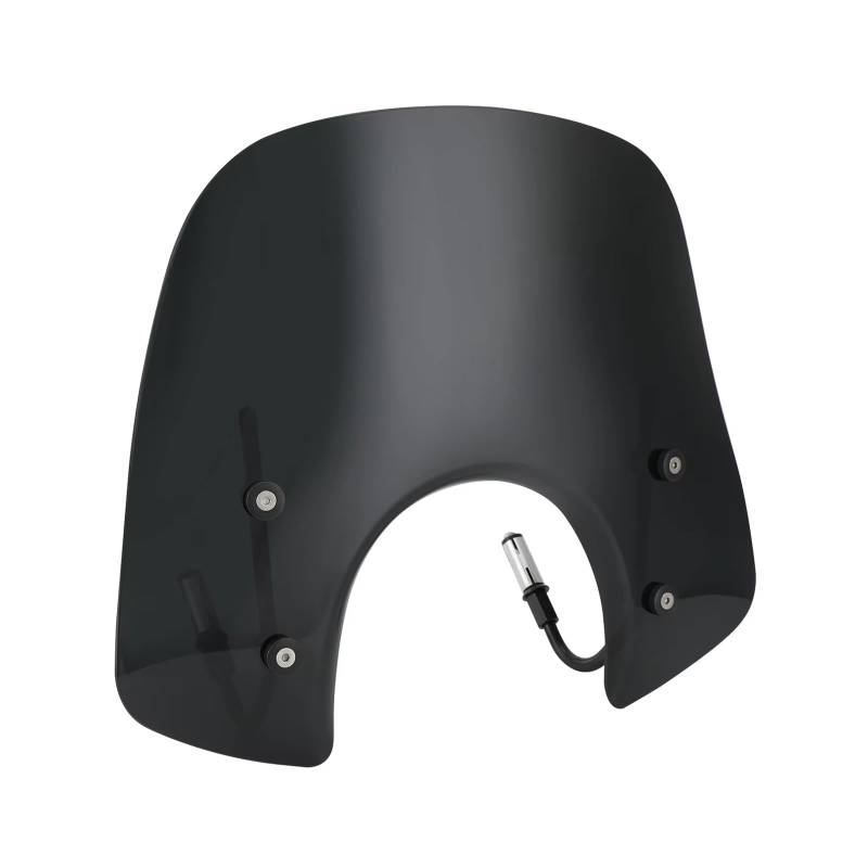 Motorrad Windabweiser ABS Motorrad Windschutzscheibe Windschutz Fit Für Vespa Für Primavera 150 2014 2015 2016 2017 2018 2019 2020 2021 Roller Zubehör Windschild Motorrad(Black) von DHDYJSA