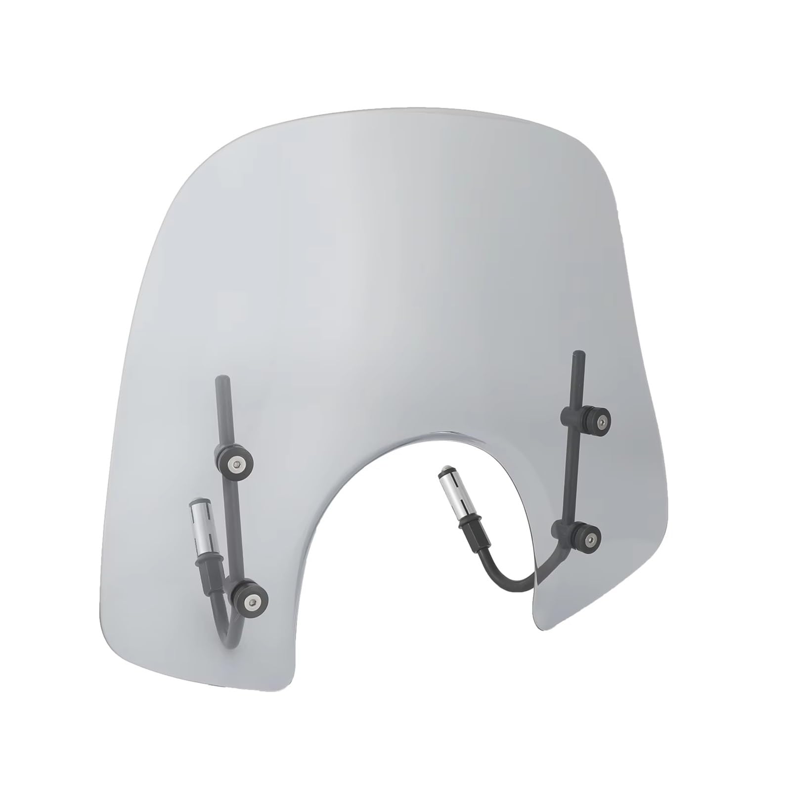 Motorrad Windabweiser ABS Motorrad Windschutzscheibe Windschutz Fit Für Vespa Für Primavera 150 2014 2015 2016 2017 2018 2019 2020 2021 Roller Zubehör Windschild Motorrad(Gray) von DHDYJSA