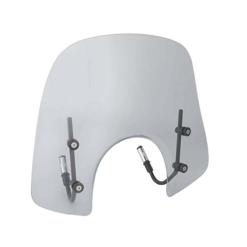 Motorrad Windabweiser ABS Motorrad Windschutzscheibe Windschutz Fit Für Vespa Für Primavera 150 2014 2015 2016 2017 2018 2019 2020 2021 Roller Zubehör Windschild Motorrad(Gray) von DHDYJSA