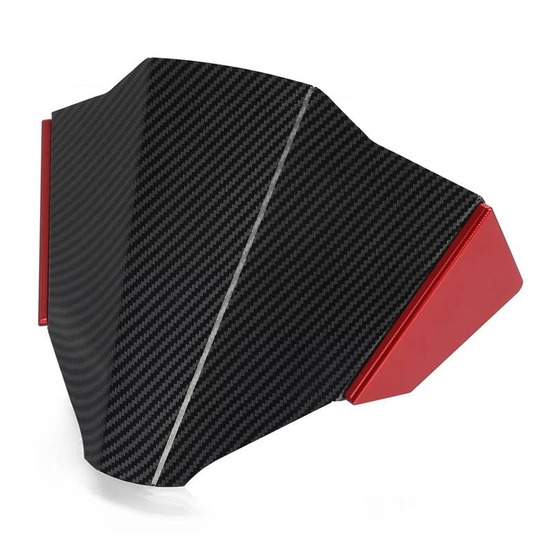 Motorrad Windabweiser Für Ducati Für Streetfighter Für V4 Für V4S 2020 2021 2022 2023 Motorrad Windschutzscheibe Windschutz Air Windabweiser Motorrad Zubehör Windschild Motorrad(Carbon Fiber red) von DHDYJSA