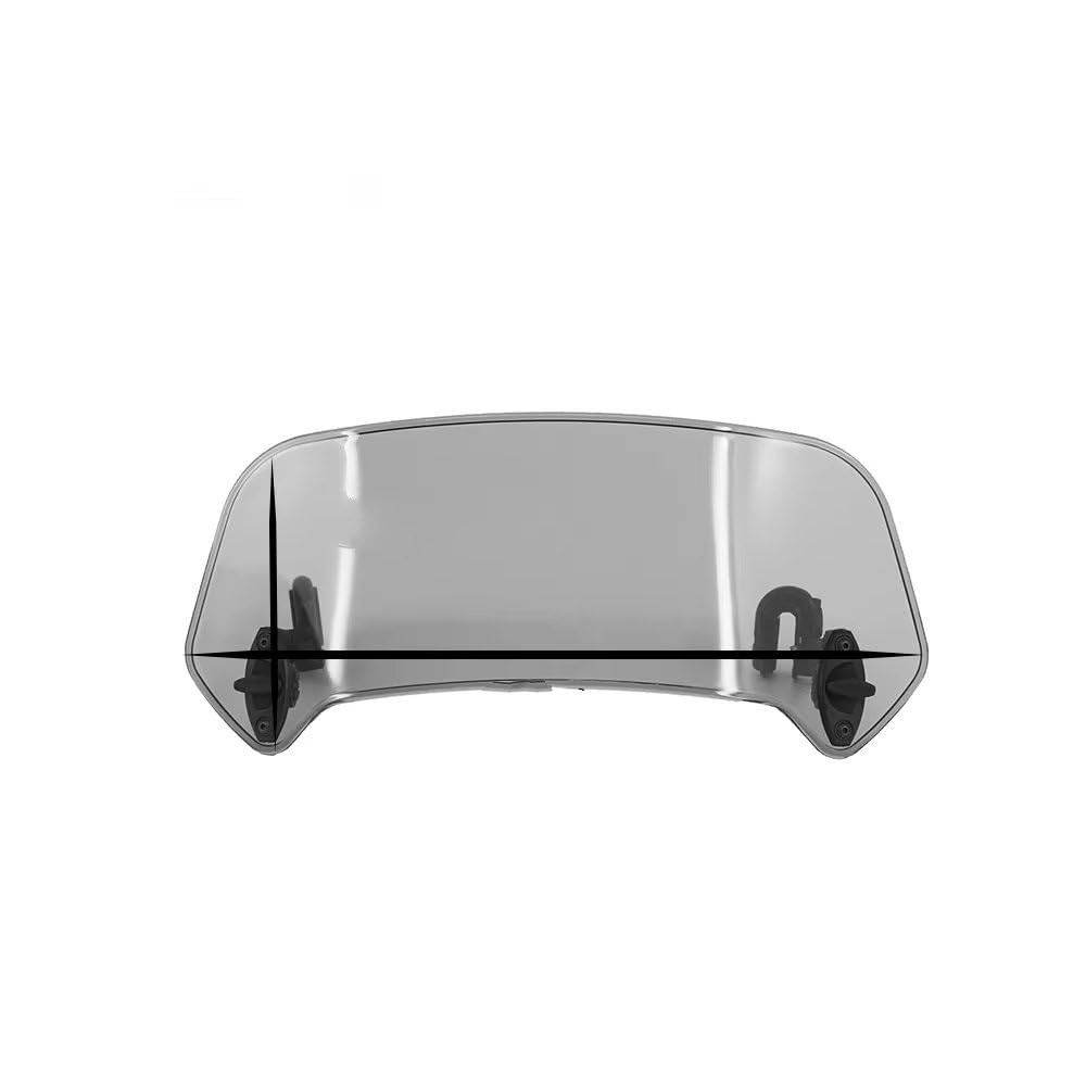 Motorrad Windabweiser Für R1250GS Für LC Für ADV Abenteuer Motorrad Einstellbare Windschutzscheibe Windabweiser Spoiler Verlängerung Windschutzscheibe Windschild Motorrad(Small Smoke) von DHDYJSA