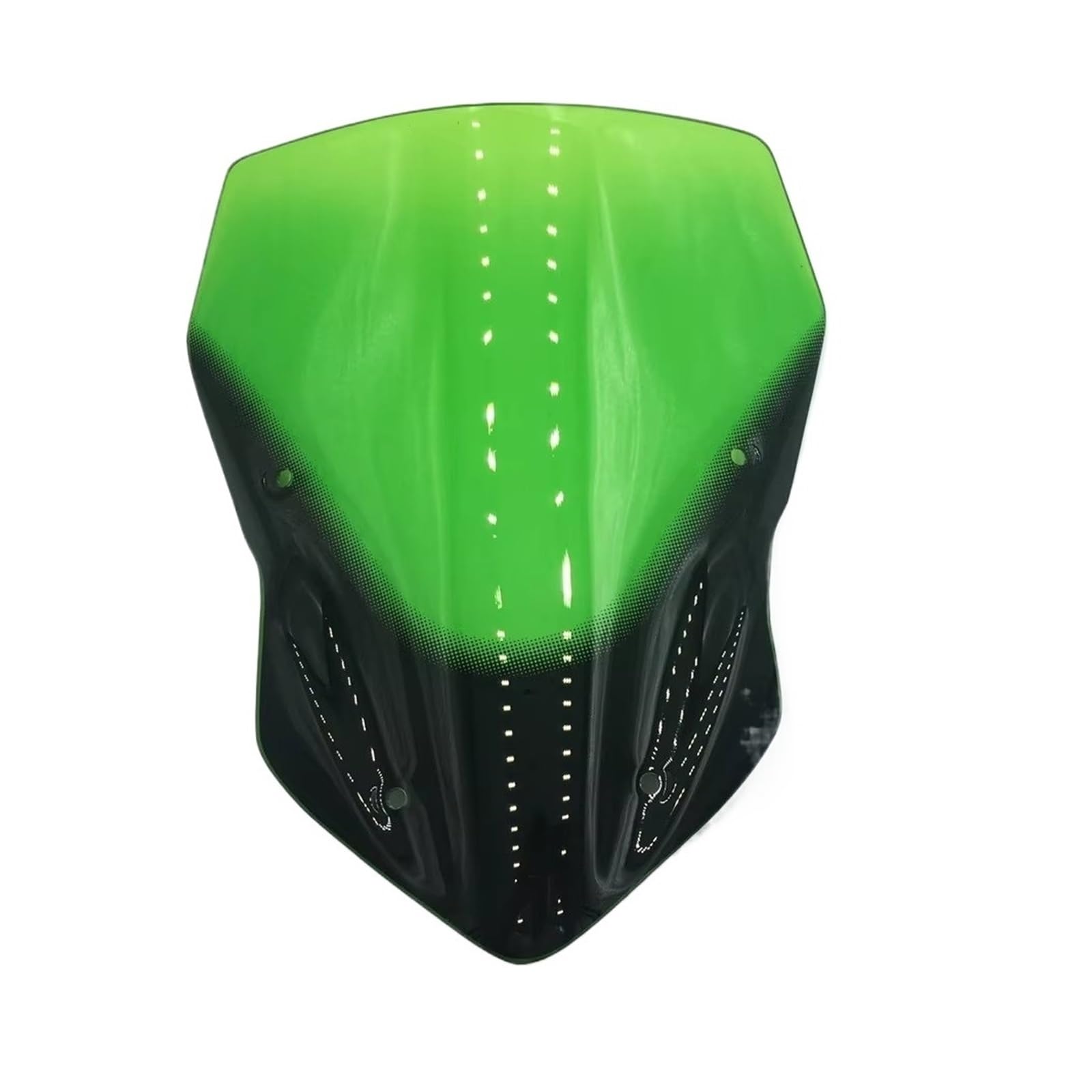 Motorrad Windabweiser Motorrad Windschutzscheibe Windschutz Rauch Schwarz Bildschirm W/Halterung Zubehör Für Kawasaki Für Z900 2017 Windschild Motorrad(Green) von DHDYJSA