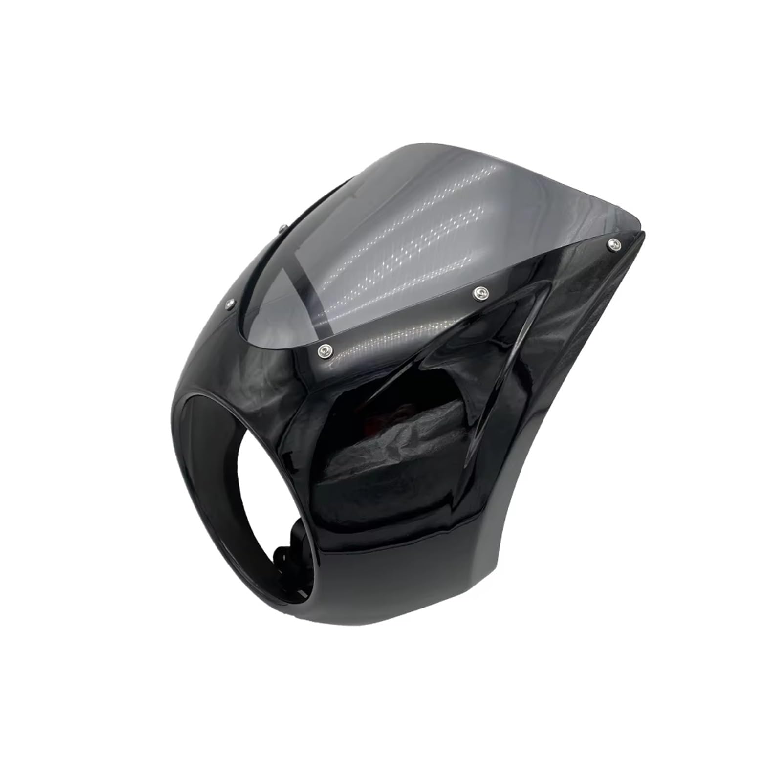 Motorrad Windabweiser Rock and Roll Cockpit Verkleidung Dekoration Windschutzscheibe Scheinwerfer Windschutzscheiben-Kit Passend Für R18 100 Jahre R 18 Classic 2020-2024 Windschild Motorrad(Black) von DHDYJSA