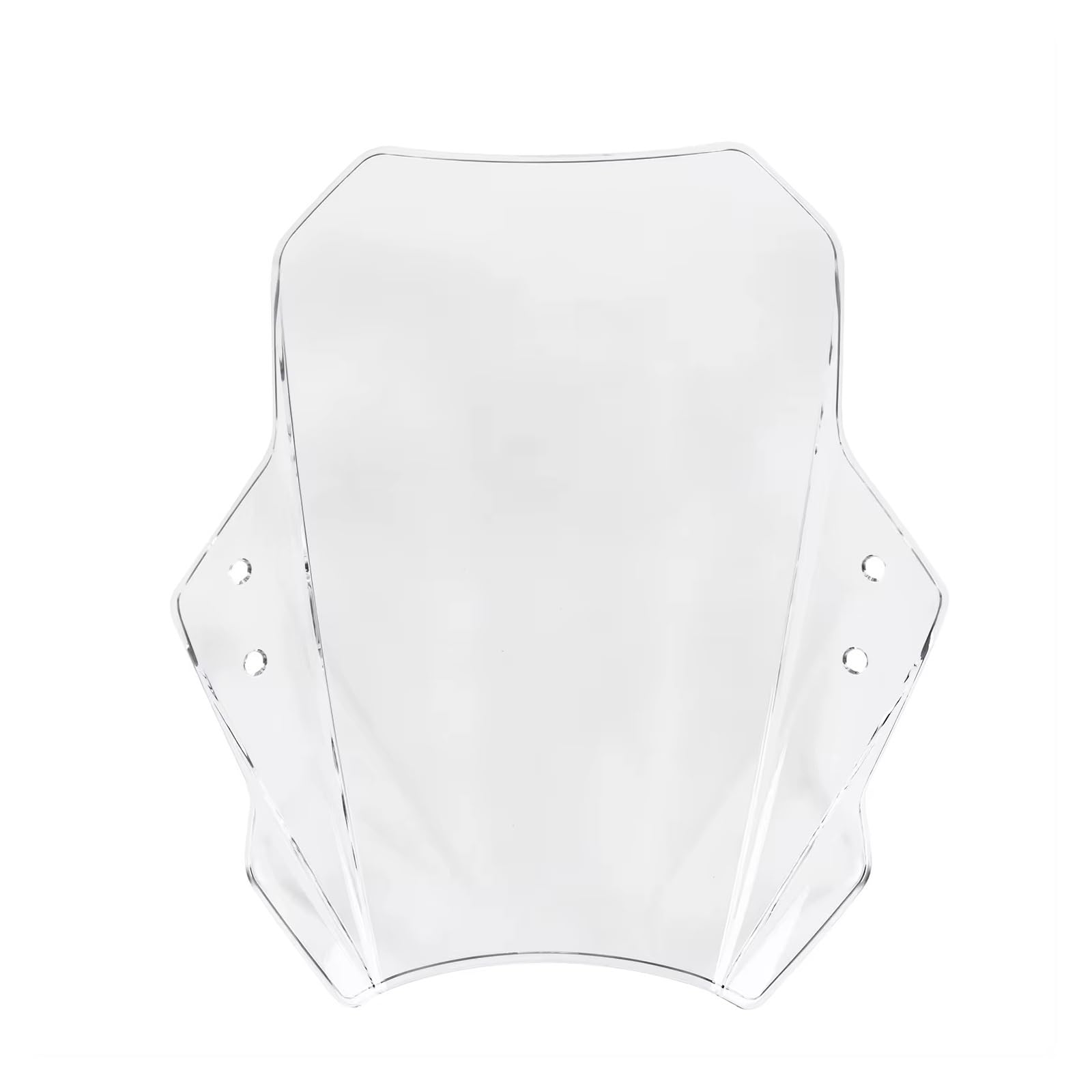 Motorrad Windabweiser Universal Fit Motorrad Einstellbare Windschutzscheibe Windschutz Windabweiser Für Kawasaki Windschild Motorrad(Clear) von DHDYJSA