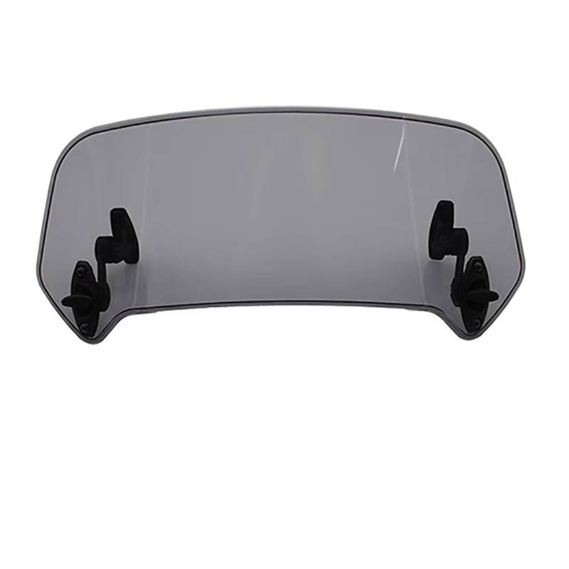 Motorrad Windabweiser Universal Motorrad Einstellbare Clip Auf Windschutzscheibe Verlängerung Spoiler Deflektor Windschild Motorrad(Smoke Color) von DHDYJSA