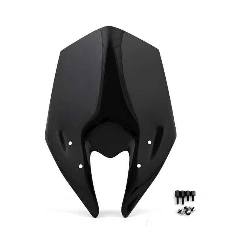 Motorrad Windabweiser Windschutzscheibe Windschutz Double Bubble Für Kawasaki Für Z800 2013 2014 Motorradzubehör Windschild Motorrad(Black) von DHDYJSA