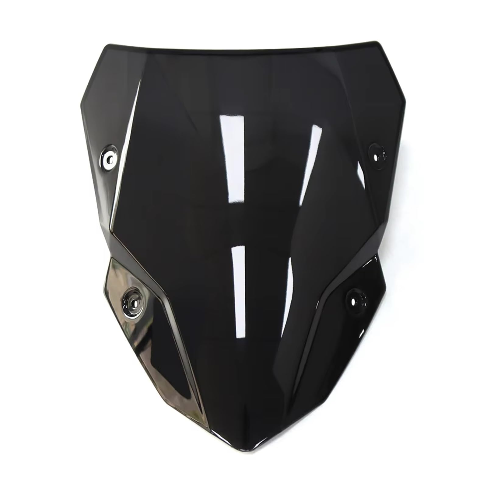 Motorrad Windabweiser Windschutzscheibe Windschutz Für Kawasaki Für Z500 Für SE ABS 2024 2025 Motorrad Wind Bildschirm Schild Deflektor Zubehör Windschild Motorrad(Black) von DHDYJSA