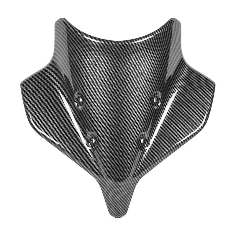 Motorrad Windabweiser Windschutzscheibe Windschutz Für MT-10 Für SP 2022 2023 2024 Motorrad Wind Schild Schutz Luftstrom Deflektoren Visier Zubehör Windschild Motorrad(Carbon Fiber Look) von DHDYJSA