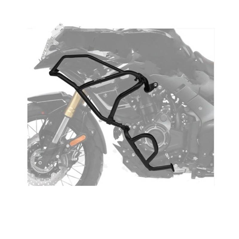 Motorschutzbügel Sturzbügel Für Loncin Für Voge Für 525DS Für 500DS Motor Schutz Crash Bar Protector Stunt Käfig Stoßstange Körper Rahmen Schutz Motorrad Sturzbügel(Black Upper Lower) von DHDYJSA