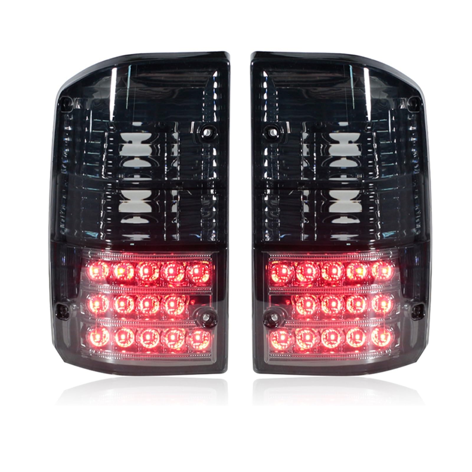 Rücklichter Rückleuchten Hinten Lampe Fahren Lampe Bremse Lampe Rücklicht Für Nissan Für Patrol Für GQ Für Y60 Für GR 1987-1997 Heckleuchte(Black) von DHDYJSA