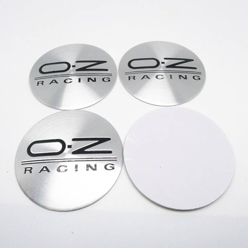 4 Stück Auto Nabendeckel Aufkleber für OZ 60mm Radnabenabdeckung Auto Radnabenkappen Aufkleber Abzeichen Logo Sticker Zubehör,C von DHJKCBH