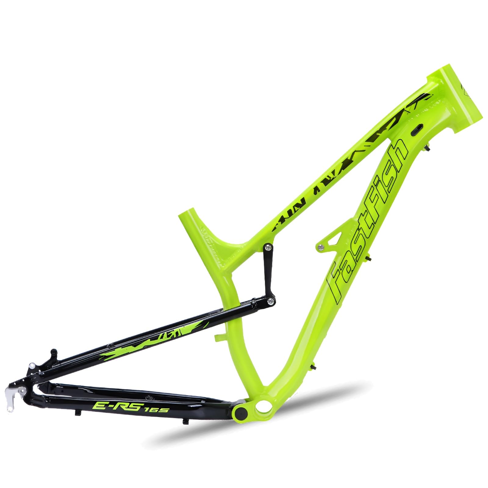 DHNCBGFZ Fahrradrahmen 27,5er Softtail Mountainbike-Rahmen 16'' Aluminiumlegierung Scheibenbremse Fahrradrahmen Schnellspanner 135mm BB68MM Rahmen(Green) von DHNCBGFZ