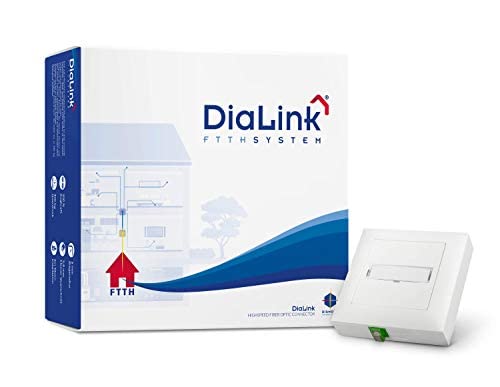 DiaLink FTTH System® mit Aufputzdose EDIZIOdue (15 m) von DIAMOND the fiber meeting