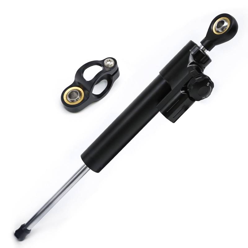 Lenkverstärkerstabilisator 255MM 295MM 365MM Für Kaabo Mantis 8/10 Elektroroller CNC Stabilisator Dämpfer Lenkung Motorradlenkung(255MM Black) von DIAYES