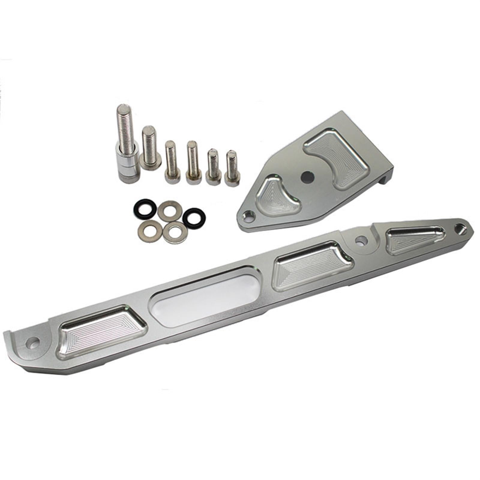 Lenkverstärkerstabilisator CNC Aluminium Motorrad Lenkungsdämpfer Stabilisator Halterung Montage Unterstützung Kit Halter Für XJR1300 Für XJR 1300 2002-2015 Motorradlenkung(Gray) von DIAYES