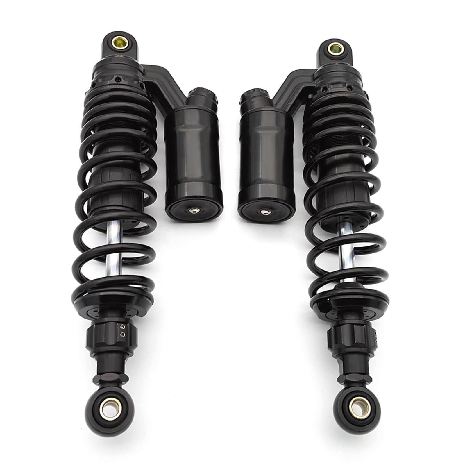 Lenkverstärkerstabilisator CNC Aluminium Motorrad Luft Stoßdämpfer Hinten Suspension 320mm 330mm 340mm Für Monkey Bike Für Z125 2018 2019 2020 2021 2022 Motorradlenkung(Black) von DIAYES