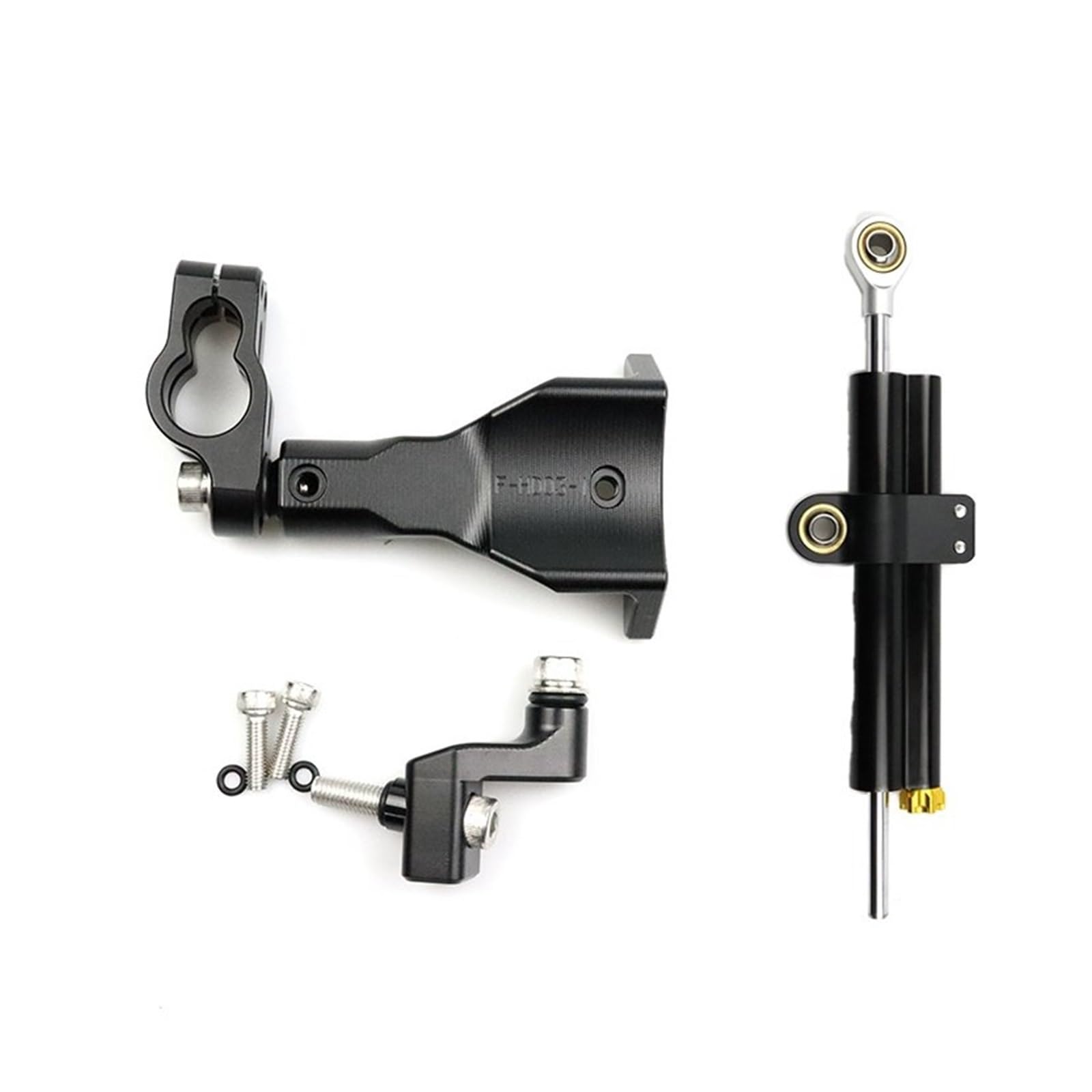 Lenkverstärkerstabilisator CNC Motorrad Montage Halterung Unterstützung Stabilisator Lenkung Dämpfer Kit Für YZF R3 2019 2020 2021 2022 Motorradlenkung von DIAYES