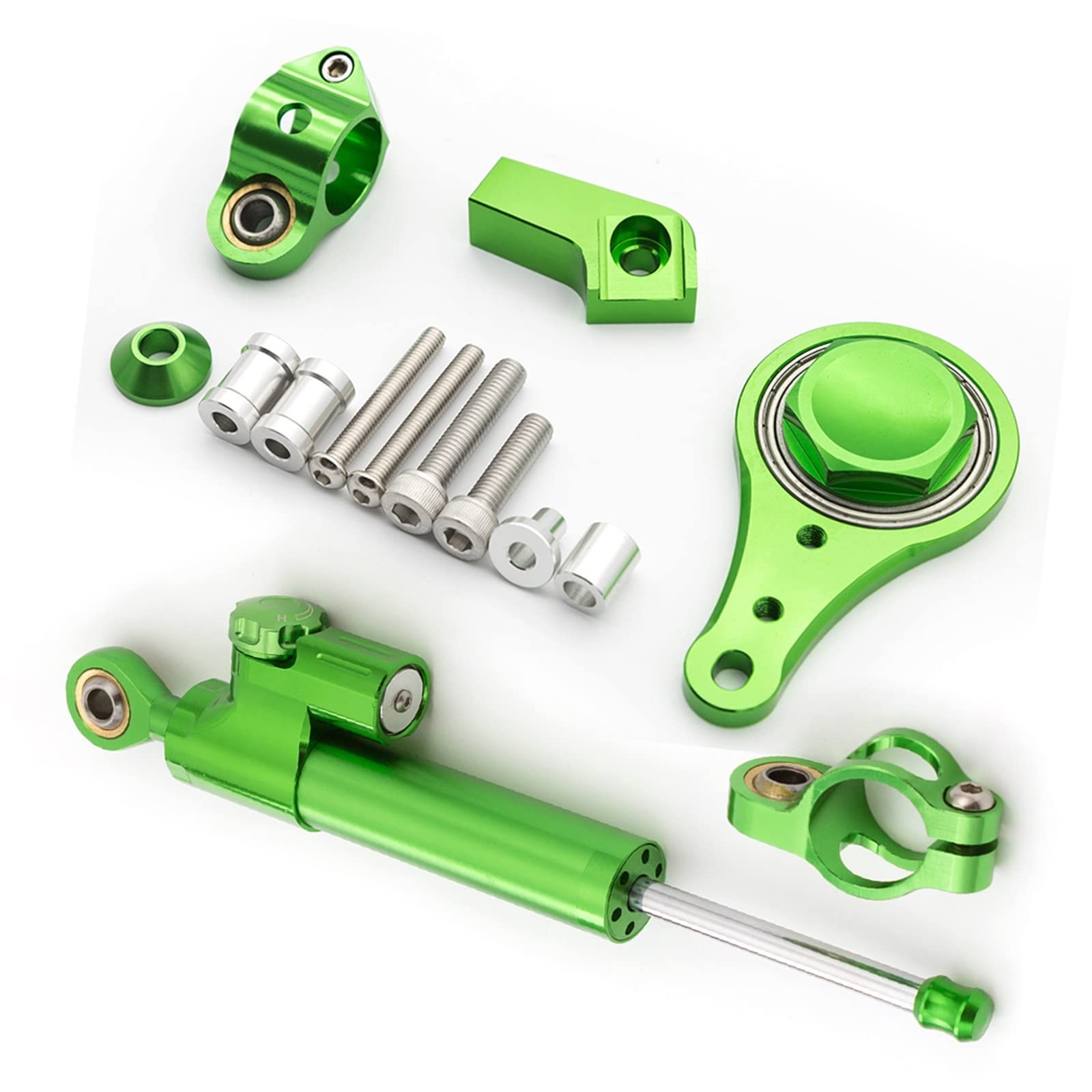 Lenkverstärkerstabilisator CNC Motorrad Stabilisator Lenkungsdämpfer Montagehalterung Unterstützung Kit Für Kawasaki Für Ninja ZX-6R ZX636 ZX6R ZX 636 6R 2005 2006 Motorradlenkung(O) von DIAYES