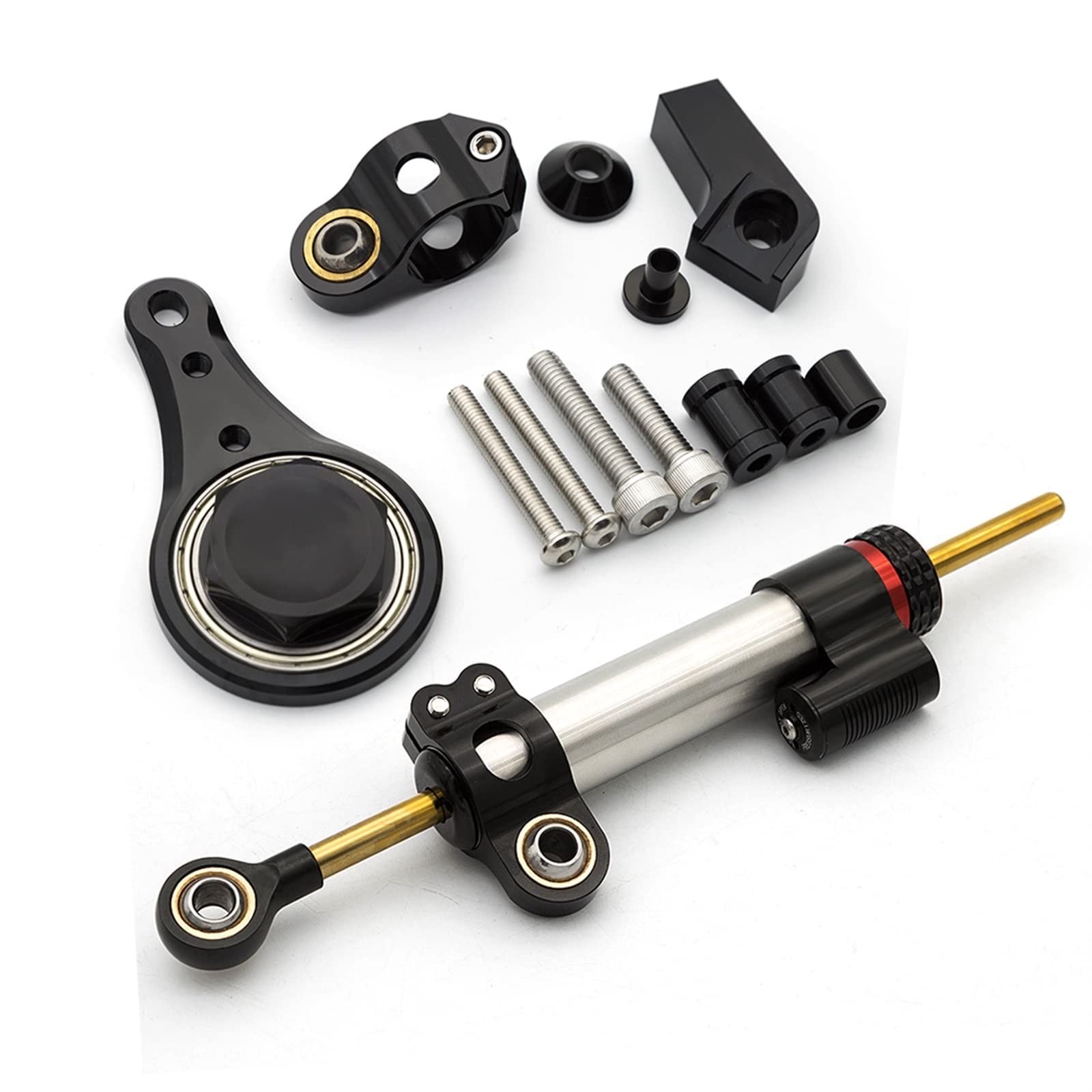 Lenkverstärkerstabilisator CNC Motorrad Stabilisator Lenkungsdämpfer Montagehalterung Unterstützung Kit Für Kawasaki Für Ninja ZX-6R ZX636 ZX6R ZX 636 6R 2005 2006 Motorradlenkung(P) von DIAYES