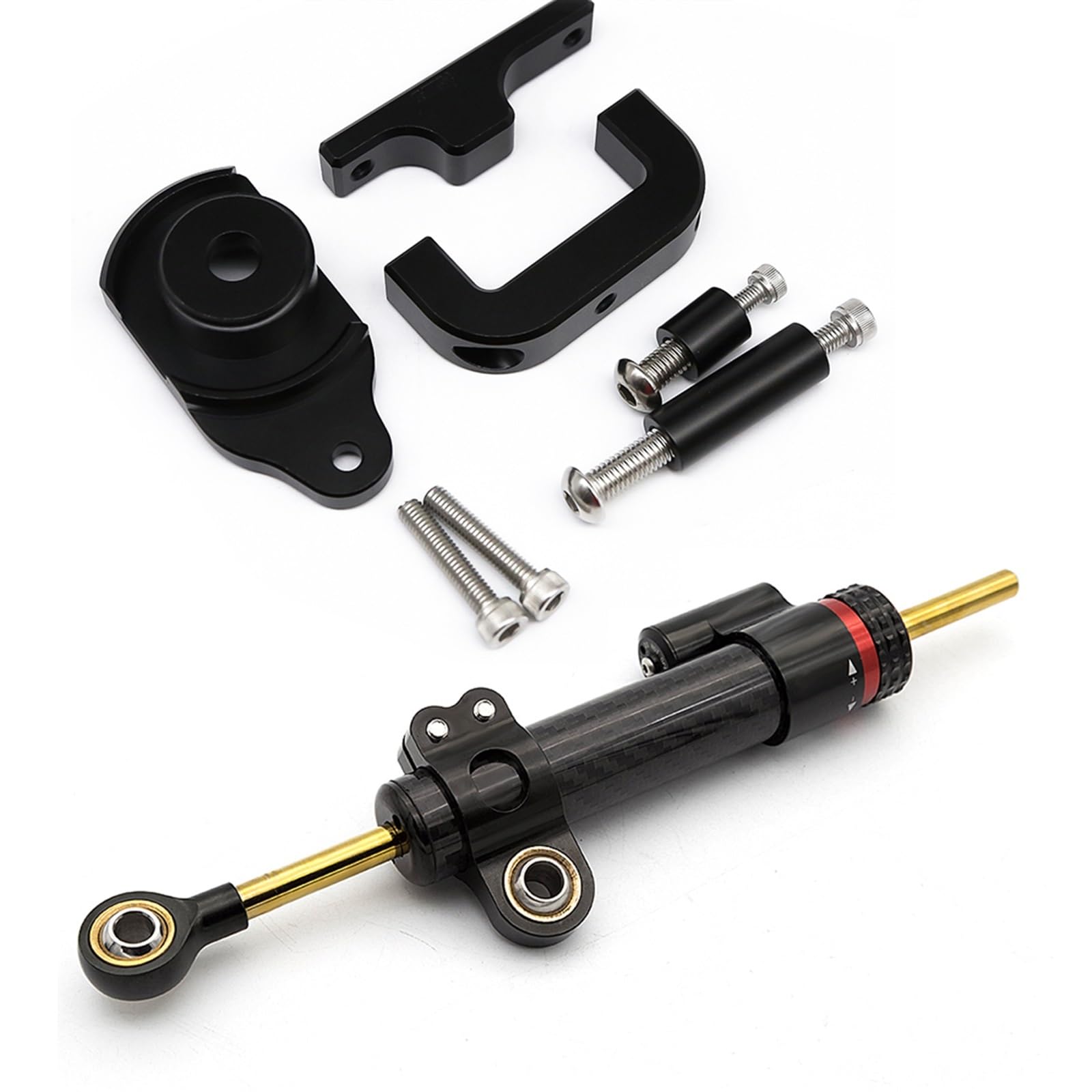 Lenkverstärkerstabilisator CNC Stabilisator Dämpfer Lenkung Halterung Halterung Halter Unterstützung Kit Für Kaabo Für Mantis 8/10 Für Elektrische Roller Motorradlenkung(Type-M) von DIAYES