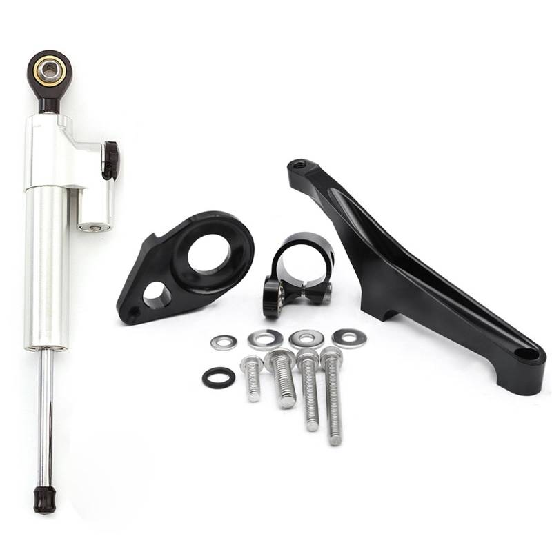 Lenkverstärkerstabilisator CNC Stabilisator Lenkungsdämpfer Halterung Montage Kit Unterstützung Zubehör FÜR Suzuki Für SV650 SV 650 2016-2020 2021 2022 Motorradlenkung(Damper n Bracket C) von DIAYES