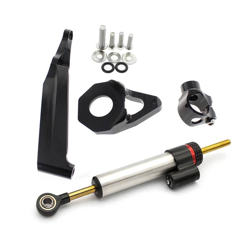 Lenkverstärkerstabilisator Carbon Fiber Stabilisator Lenkung Dämpfer Montage Halterung Unterstützung Kit Für CBR600RR Für CBR600 RR CBR 600RR 600 2005 2006 Motorradlenkung(E) von DIAYES