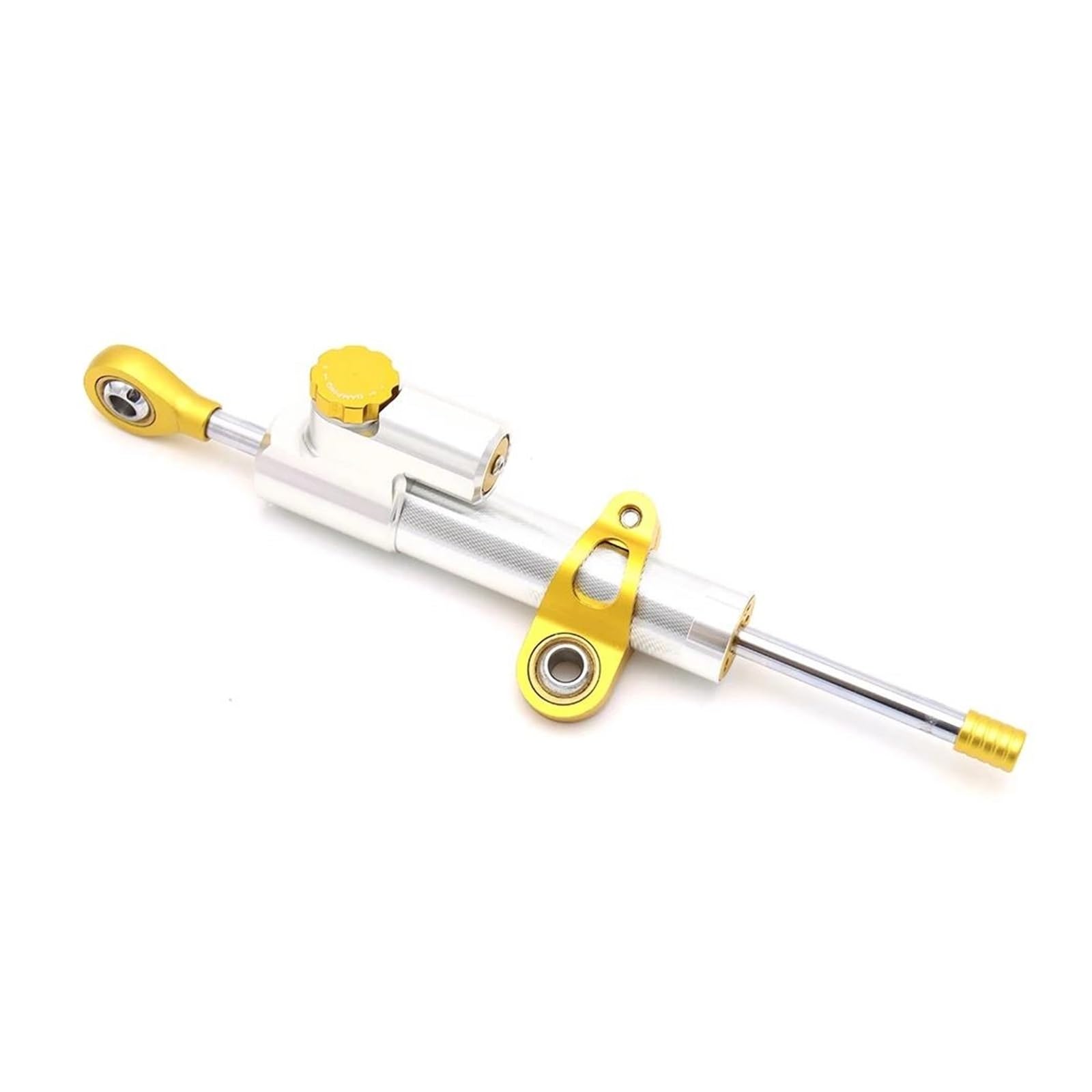 Lenkverstärkerstabilisator Dämpfer Lenkung Stabilisieren Sicherheit Control Universal Motorrad Für Kawasaki Für Ninja 300R 250R Z300 Z250 ER6N EX300 Z650 Z900RS Motorradlenkung(Silver and Gold) von DIAYES