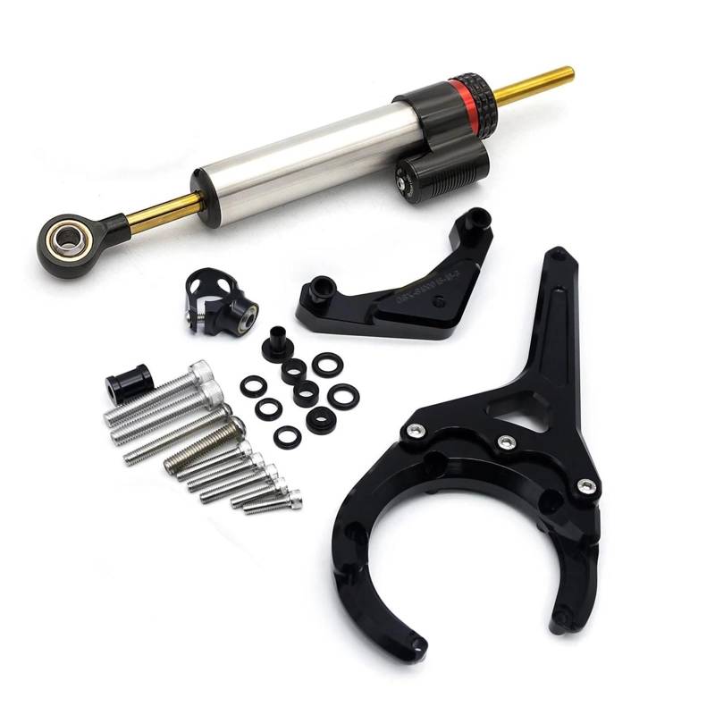 Lenkverstärkerstabilisator Fiber Carbon Lenkung Dämpfer Stabilisator Halterung Montage Kit Für Suzuki Für GSXS GSX-S 1000 Für GSXS1000 Für GSX S1000 F 2016-2024 Motorradlenkung(Damper n Bracket B) von DIAYES