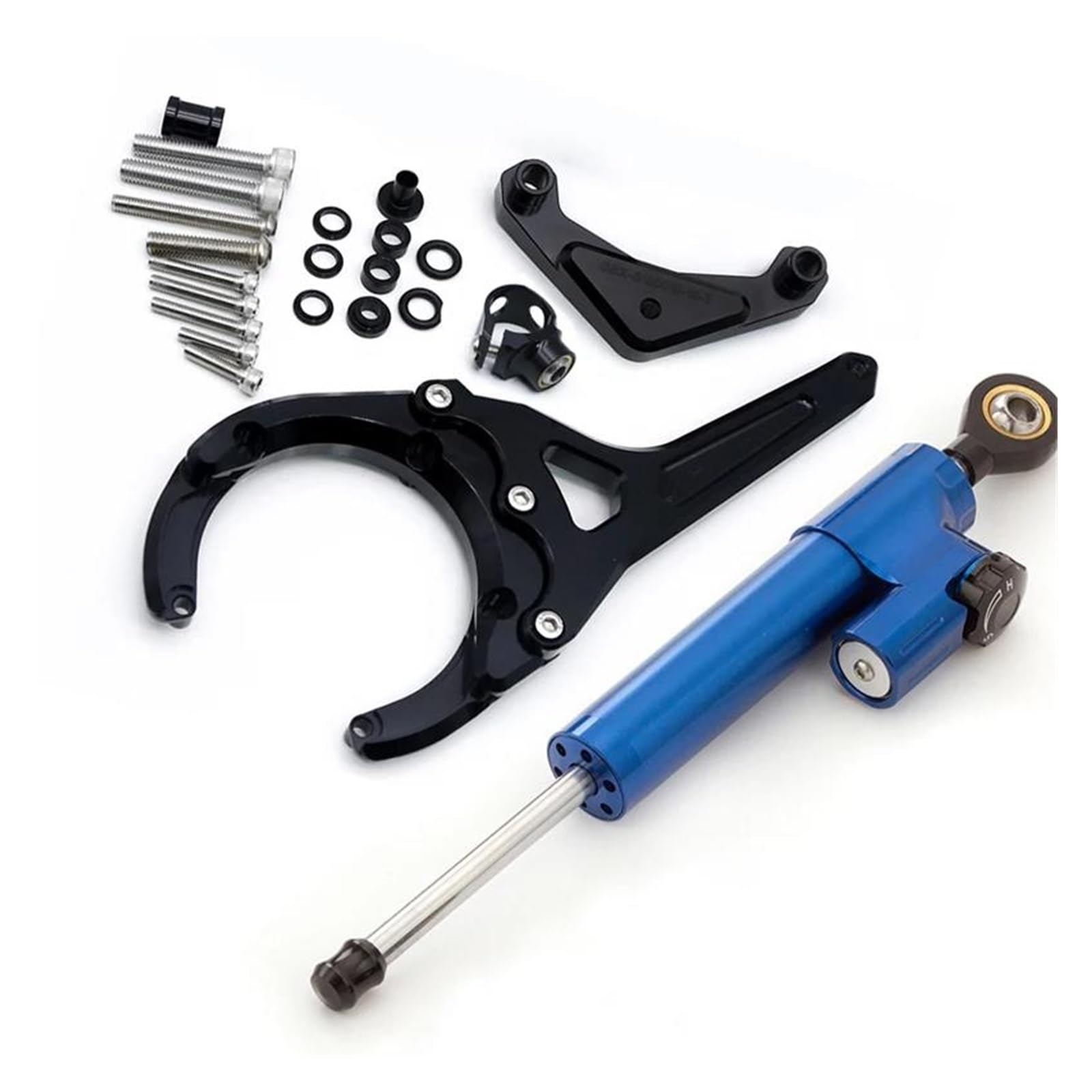 Lenkverstärkerstabilisator Fiber Carbon Lenkung Dämpfer Stabilisator Halterung Montage Kit Für Suzuki Für GSXS GSX-S 1000 Für GSXS1000 Für GSX S1000 F 2016-2024 Motorradlenkung(Damper n Bracket D) von DIAYES