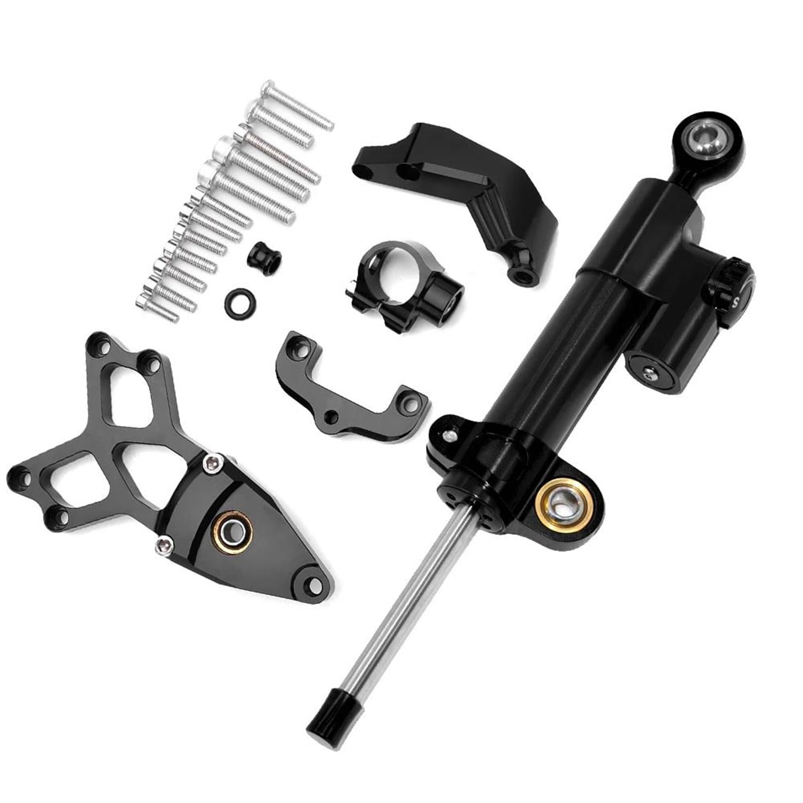 Lenkverstärkerstabilisator Für CBR1000RR ABS SP 2008 2009 2010-2016 Einstellbare Motorrad Lenkung Dämpfer Stabilisator Linear Mit Halterung Vollen Satz Motorradlenkung(B) von DIAYES