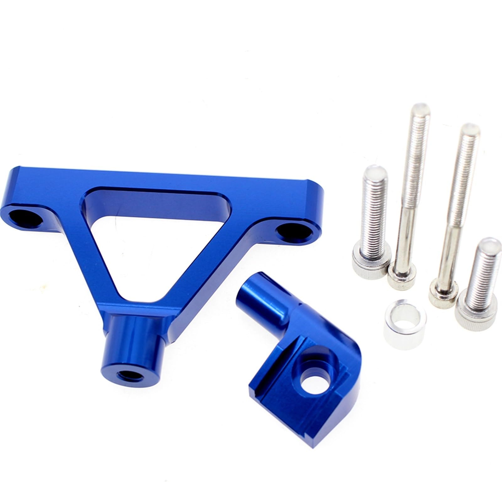 Lenkverstärkerstabilisator Für Kawasaki Für ZX10R Für ZX 10R 2004-2005 CNC Aluminium Motorrad Lenkung Dämpfer Stabilisator Halterung Montage Unterstützung Motorradlenkung(Blue) von DIAYES