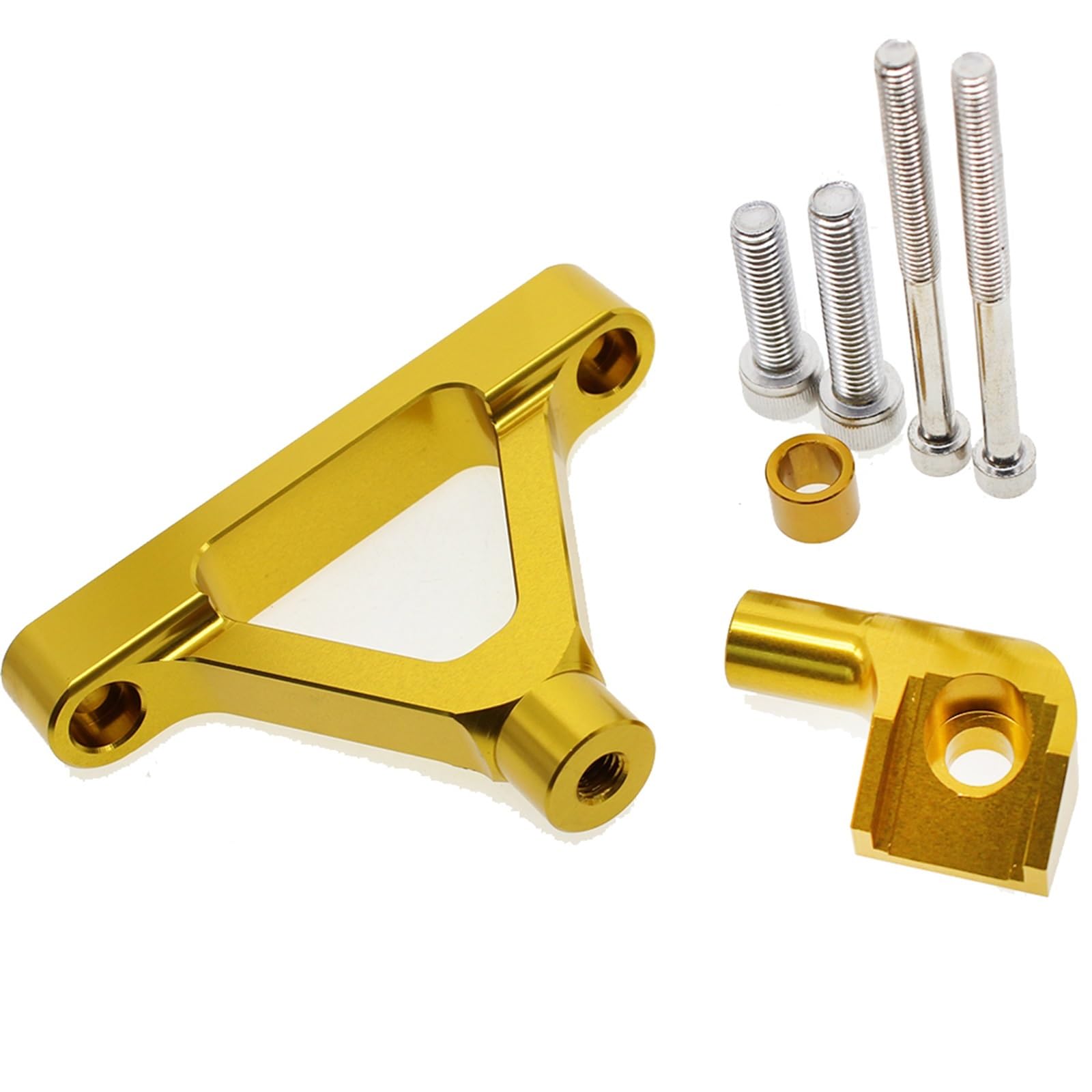 Lenkverstärkerstabilisator Für Kawasaki Für ZX10R Für ZX 10R 2004-2005 CNC Aluminium Motorrad Lenkung Dämpfer Stabilisator Halterung Montage Unterstützung Motorradlenkung(Gold) von DIAYES