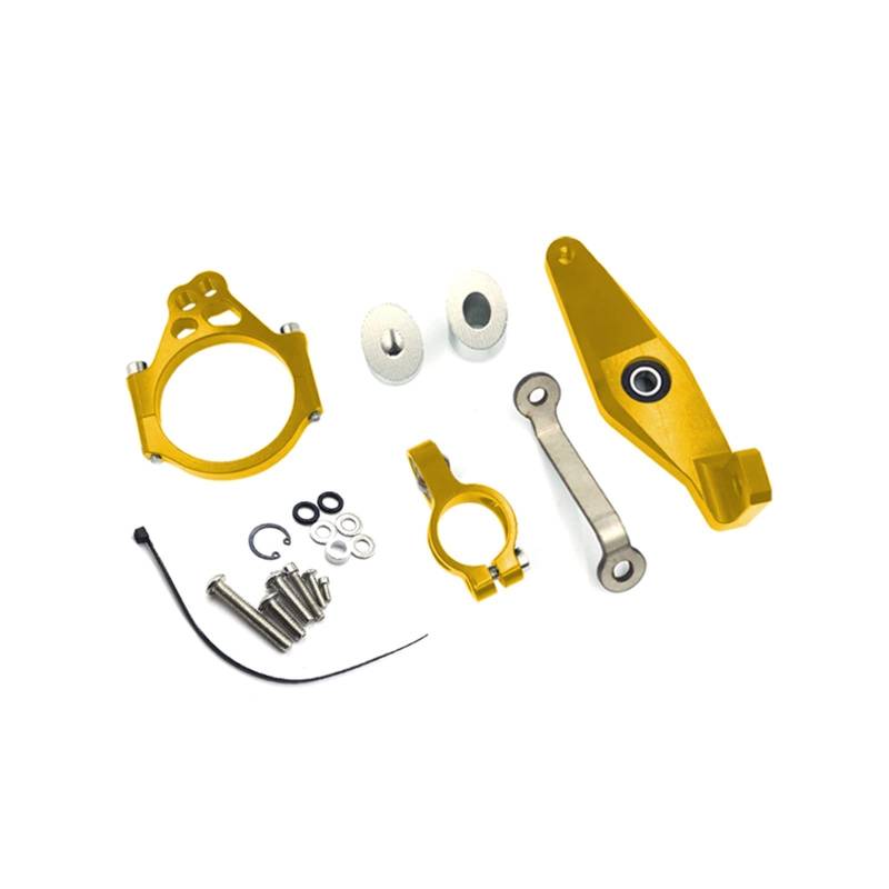 Lenkverstärkerstabilisator Für XSR900 XSR 900 2022 2023 Motorrad Lenkungsstabilisator Dämpferhalterung Motorradlenkung(Gold-Bracket) von DIAYES