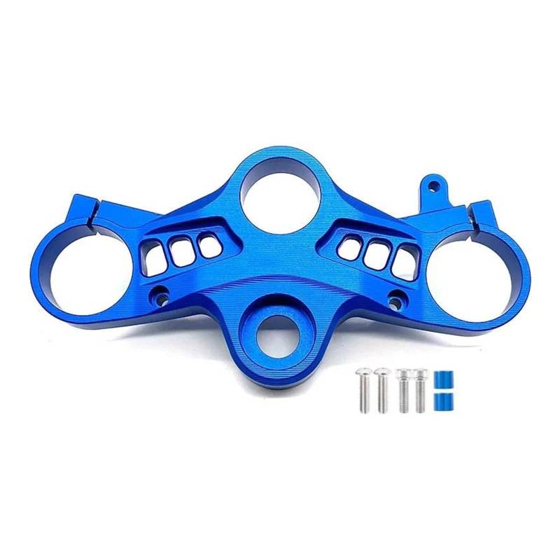 Lenkverstärkerstabilisator Gabelbrücke Obere Oberklemme Lenkerhalter Gabelhalterung Motorrad Vorderradgabel Für YZF Für R7 R 7 R7 2021 2022 2023 Motorradlenkung(Blue) von DIAYES