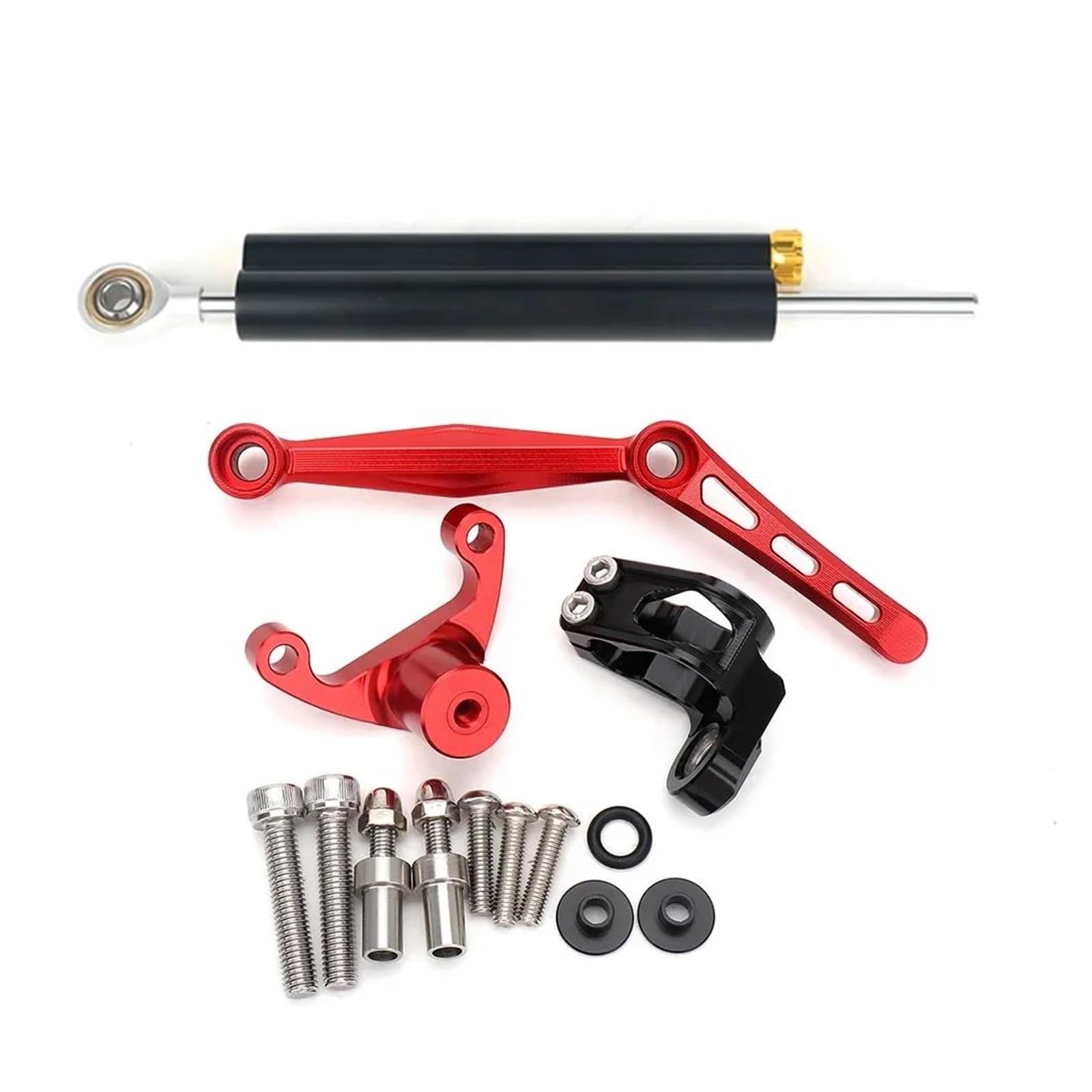 Lenkverstärkerstabilisator Halterung Unterstützung Motorrad Lenkung Stabilisator Dämpfer Halterung Kit Für Ducati Für Monster 950 Für Monster 937 2021 2022 2023 Motorradlenkung(Set 2) von DIAYES