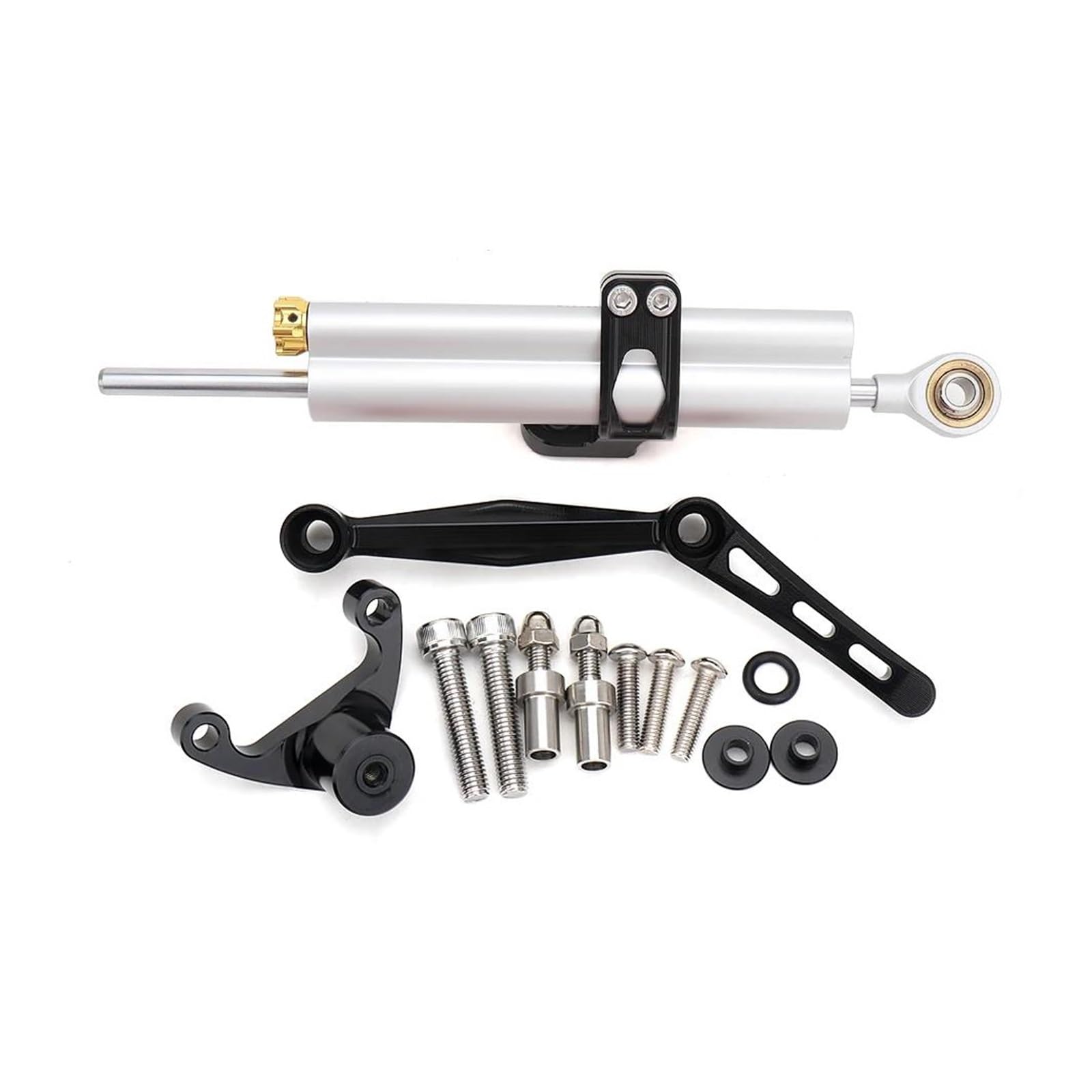 Lenkverstärkerstabilisator Halterung Unterstützung Motorrad Lenkung Stabilisator Dämpfer Halterung Kit Für Ducati Für Monster 950 Für Monster 937 2021 2022 2023 Motorradlenkung(Set 4) von DIAYES