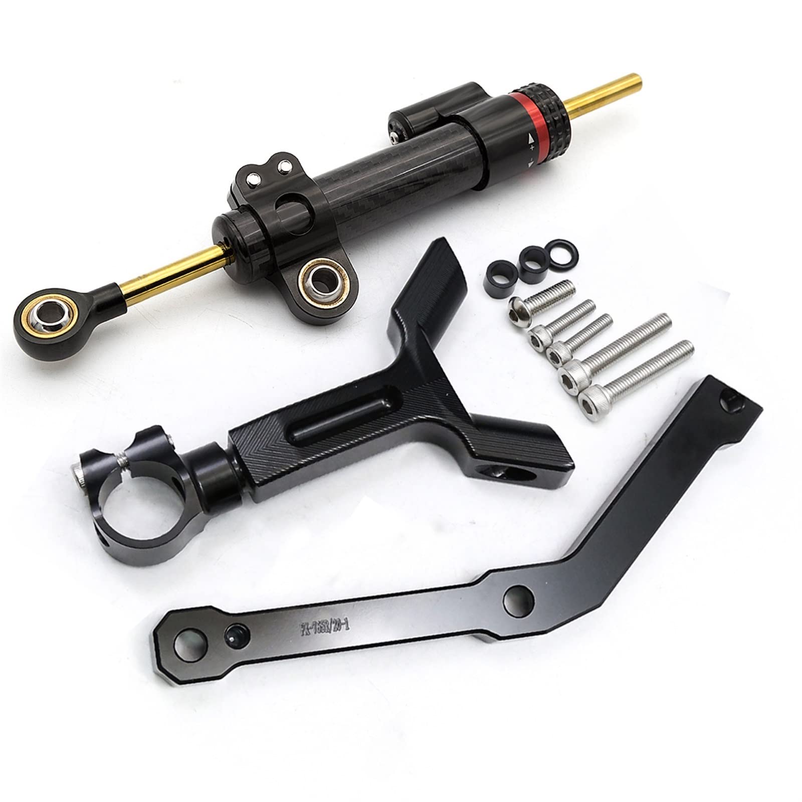 Lenkverstärkerstabilisator Halterungsmontagesatz Für Triumph Street Triple 765 S/R RS 2017 2018 2019 2020 2021 2022 Motorrad-Lenkungsdämpfer-Stabilisator Motorradlenkung(Damper n Bracket A) von DIAYES