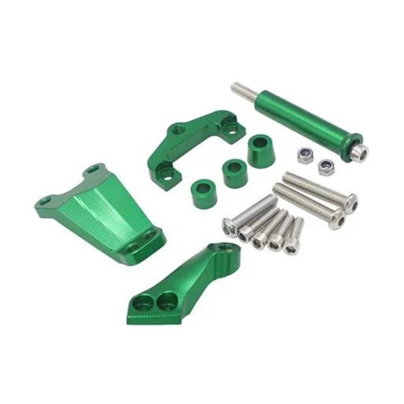 Lenkverstärkerstabilisator Motorrad Lenkung Dämpfer Stabilisator Halterung Halter Stehen Motorrad Teile Für Kawasaki Für ER6N ER-6N 2012-2016 Motorradlenkung(Bracket - Green) von DIAYES