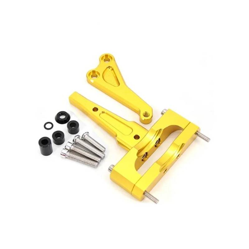 Lenkverstärkerstabilisator Motorrad Lenkung Dämpfer Stabilisator Halterung Mount Kit Unterstützung Dämpfung Halterung Für CB300R 2019-2024 Motorradlenkung(Gold) von DIAYES