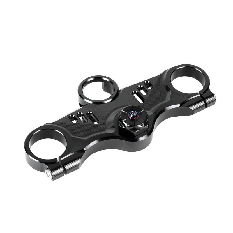 Lenkverstärkerstabilisator Refit Clip On Lenker Front-End Obere Top Clamp Top Gabelbrücke Motorrad Racing Für Kawasaki Für ZX4R ZX4RR ZX-4R SE Motorradlenkung(Black) von DIAYES