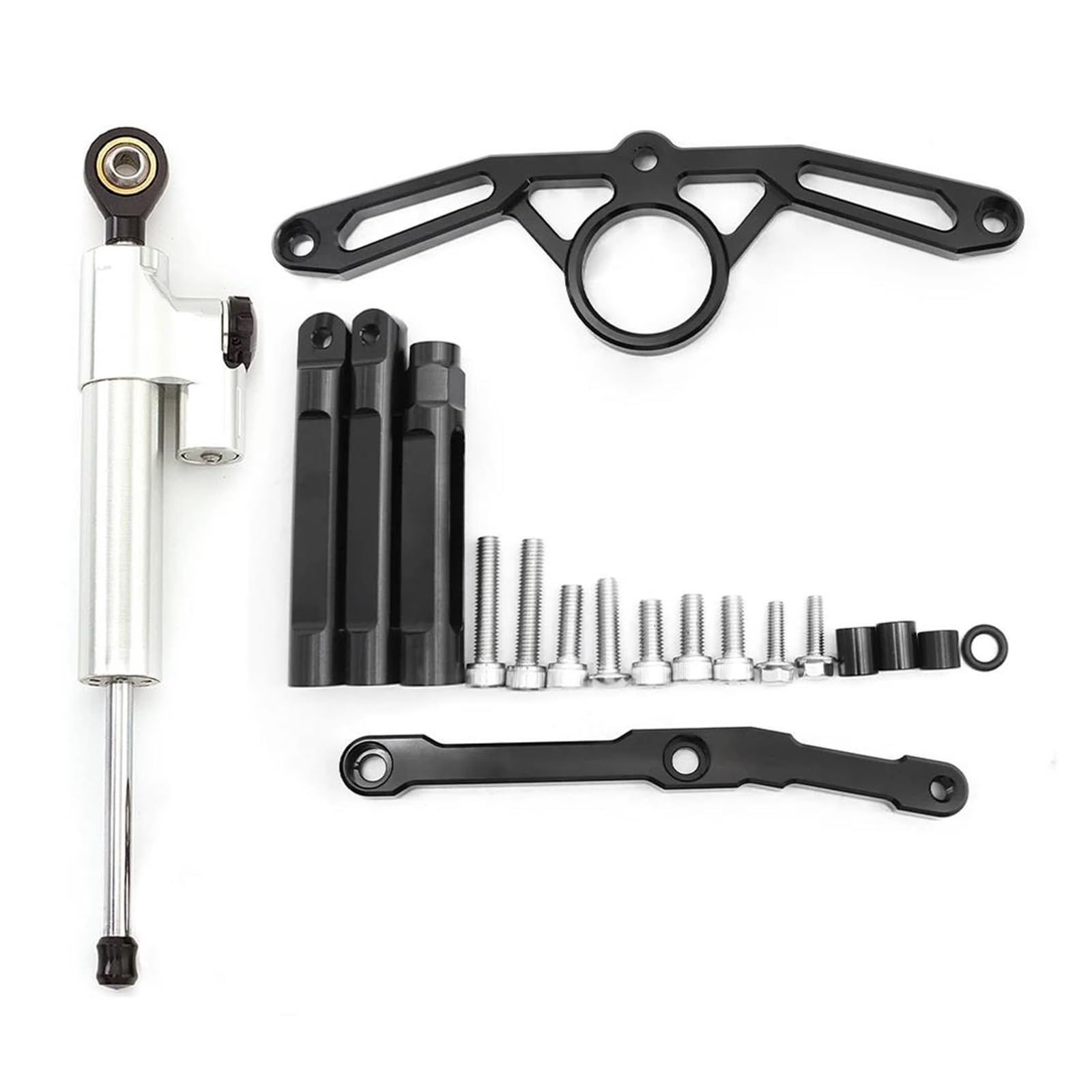 Lenkverstärkerstabilisator Stabilisator Lenkung Dämpfer Halterung Montage Kit Unterstützung Motorrad Zubehör FÜR MT09 MT 09 2021 2022 2023 Motorradlenkung(Damper n Bracket F) von DIAYES