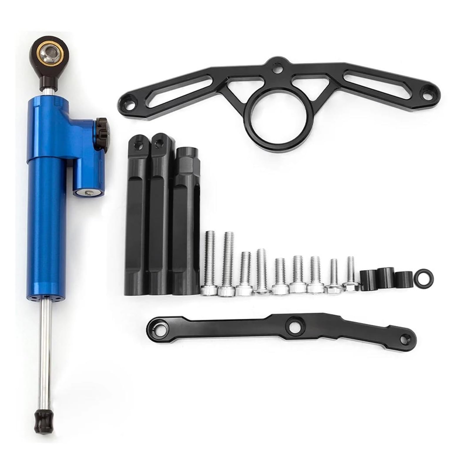 Lenkverstärkerstabilisator Stabilisator Lenkung Dämpfer Halterung Montage Kit Unterstützung Motorrad Zubehör FÜR MT09 MT 09 2021 2022 2023 Motorradlenkung(Damper n Bracket G) von DIAYES