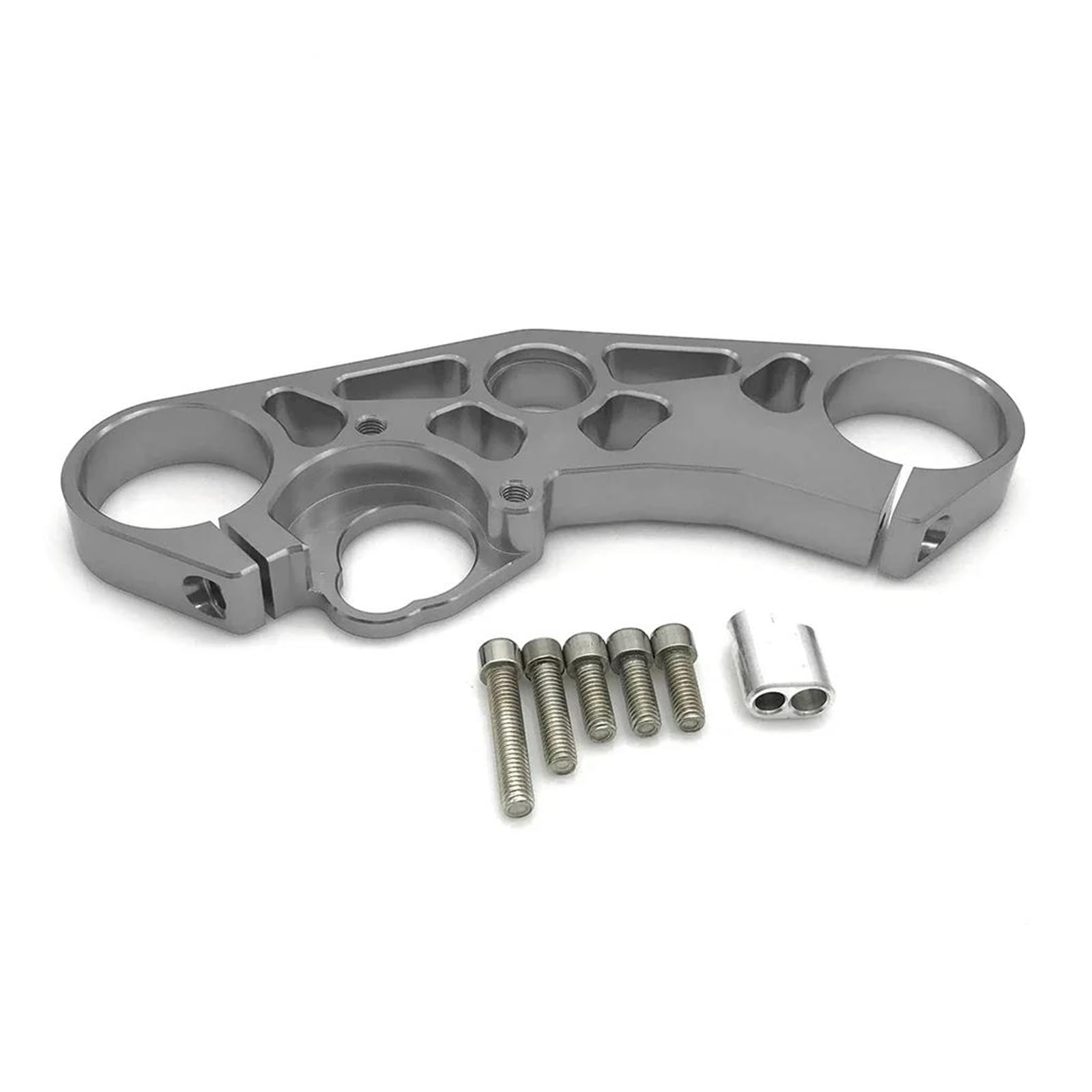 Lenkverstärkerstabilisator Tieferlegungsgabelbrücke Top Clamp Yoke Motorrad Vorderradgabel Für Suzuki Für GSXR GSX-R 600 750 1000 Für GSX-R600 GSX-R750 GSX-R1000 Motorradlenkung(Dark Grey) von DIAYES