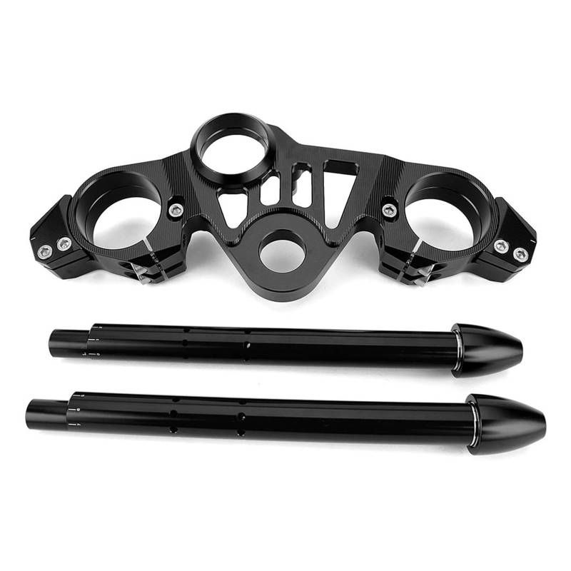 Lenkverstärkerstabilisator Vorderradgabel Gabelbrücke Obere Brücke Top Clamp Halterung Aluminium Motorrad Für S1000RR 2019-2022 Für M1000RR 2020-2022 Motorradlenkung(Black) von DIAYES